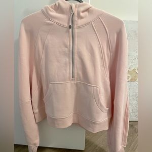 Half Zip Scuba Flush Pink M/L